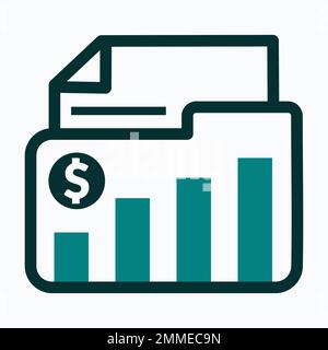 Money management flat icon design. Can be used for business app and web icons Stock Vector