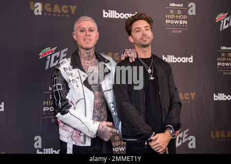 Founder of Rolling Loud, Matt Zingler, left, and Tariq Cherif attend ...