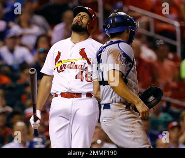 Los Angeles Dodgers' Austin Barnes celebrates a home run during the sixth  inning in Game 3 of t …