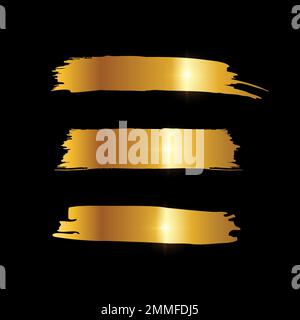 Golden Luxury Paint Splash Background vector illustration in black background with gold shine effect Stock Vector