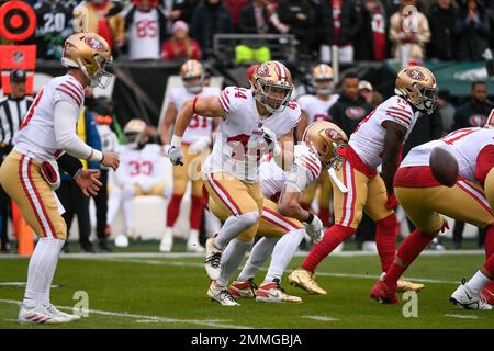 Miami Gardens, Florida, USA. 2nd Feb, 2020. San Francisco 49ers fullback  Kyle Juszczyk (44) celebrates scoring a touchdown with San Francisco 49ers  tight end George Kittle (85) in the second quarter in