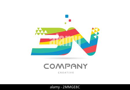 Creative colorful letter BS b s logo with leading lines and road ...