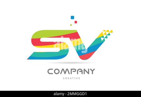 sx s x blue green alphabet combination letter logo design suitable for ...