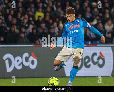 Naples, Campania, Italy. 29th Jan, 2023. During the Italian Serie A Football match SSC Napoli vs FC Roma on January 29, 2023 at the Diego Armando Maradona Stadium in Naples.In Picture: Giovanni Di Lorenzo of SSC Napoli (Credit Image: © Fabio Sasso/ZUMA Press Wire) EDITORIAL USAGE ONLY! Not for Commercial USAGE! Credit: ZUMA Press, Inc./Alamy Live News Stock Photo