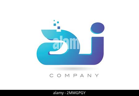 AJ alphabet letter logo icon combination design. Creative template for company and business Stock Vector