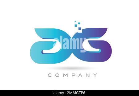 AG alphabet letter logo icon combination design. Creative template for company and business Stock Vector