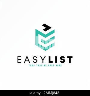 Letter or word LE or EL font in 3D hexagon image graphic icon logo design abstract concept vector stock. Can be used as a symbol related to initial. Stock Vector