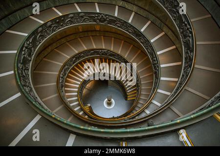 MOMO Staircase Vatican Museum Stock Photo
