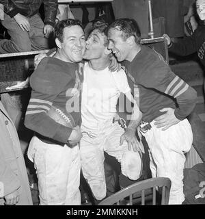 The Chicago Bears pose in their starting line up at Griffith Stadium in  Washington, D.C., on Dec. 7, 1940. The Bears face the Washington Redskins  in the NFL Championship game tomorrow. The