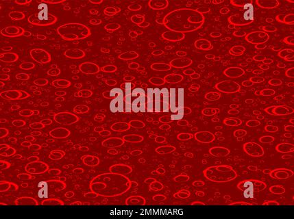 Red Bubble Backgrounds. Vector Illustration Graphic Design. Stock Vector