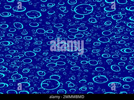 Blue Bubble Backgrounds. Vector Illustration Graphic Design. Stock Vector