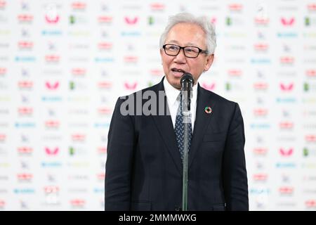 Tokyo, Japan. 29th Jan, 2023. Masaya Kawata Table Tennis : All Japan Table Tennis Championships 2023 Award ceremony at Tokyo Metropolitan Gymnasium in Tokyo, Japan . Credit: AFLO SPORT/Alamy Live News Stock Photo