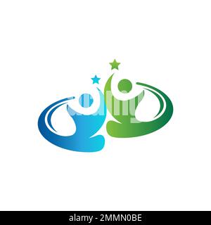 people comunity logo,for comunity people and busines logo simple modern.EPS 10 Stock Vector