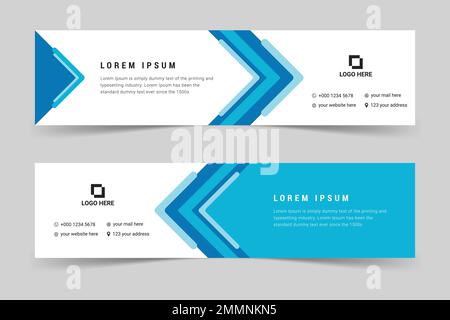 Web banner or Social Media Cover Photo Template design. Social Media Cover page Design. Corporate Web Banner Stock Vector
