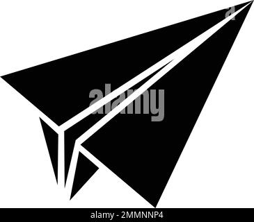 Start Up Business Outlined Line Vector Icon Paper Plane Stock Vector