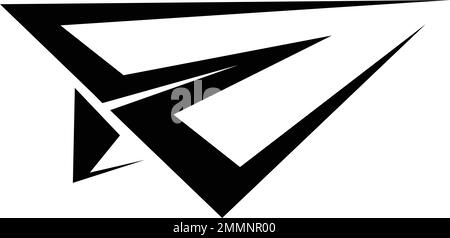 Start Up Business Outlined Line Vector Icon Paper Plane Stock Vector