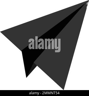 Start Up Business Outlined Line Vector Icon Paper Plane Stock Vector