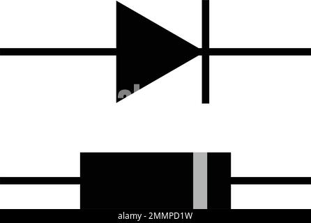 black diode logo vektor template Stock Vector