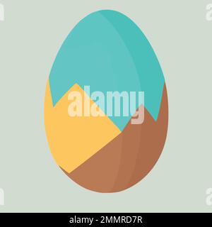 Colorful easter egg themed food vector illustration Stock Vector