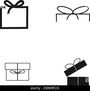 gift icon stock vektor template Stock Vector