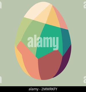 Colorful easter egg themed food vector illustration Stock Vector