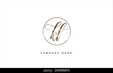 KF, FK Abstract Letters Logo Monogram Stock Vector