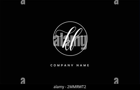 KF, FK Abstract Letters Logo Monogram Stock Vector