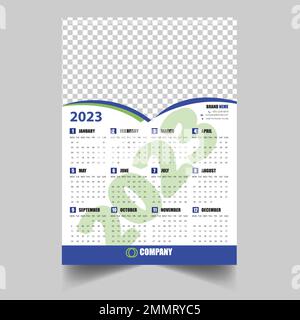 Calendar Design 2023 Stock Vector
