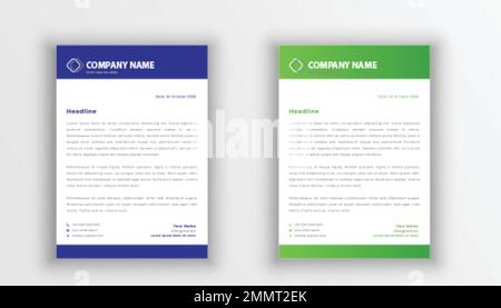 Professional Corporate And Creative Letterhead Design For Business. Print Ready Letterhead Template In A4 Size Colorful. Professional Letterhead. Stock Vector