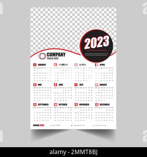 Calendar Design 2023 Stock Vector