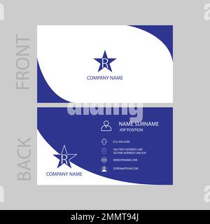 Eye business card design template, Visiting for your company, Modern Creative Card Vector Illustration. Simple and Clean Modern Business Card. Stock Vector