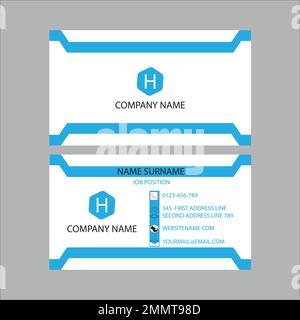 Eye business card design template, Visiting for your company, Modern Creative Card Vector Illustration. Simple and Clean Modern Business Card. Stock Vector