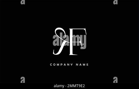 KF, FK Abstract Letters Logo Monogram Stock Vector