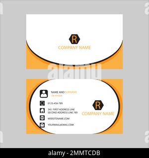 Eye business card design template, Visiting for your company, Modern Creative Card Vector Illustration. Simple and Clean Modern Business Card. Stock Vector