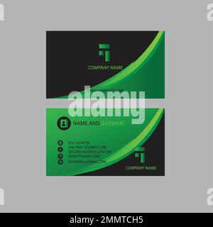Eye business card design template, Visiting for your company, Modern Creative Card Vector Illustration. Simple and Clean Modern Business Card. Stock Vector