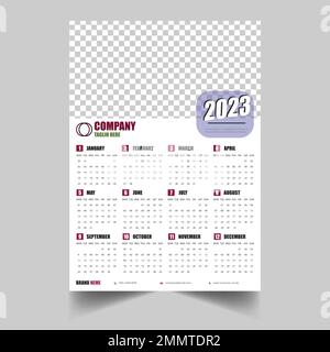 Calendar Design 2023 Stock Vector