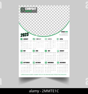 Calendar Design 2023 Stock Vector