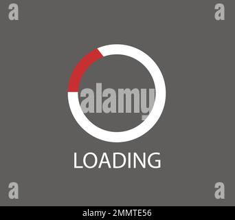 Loading icon flat design. vector illustration Stock Vector