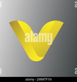 Modern 3d logo design Stock Vector