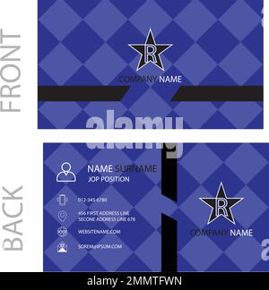 Eye business card design template, Visiting for your company, Modern Creative Card Vector Illustration. Simple and Clean Modern Business Card. Stock Vector