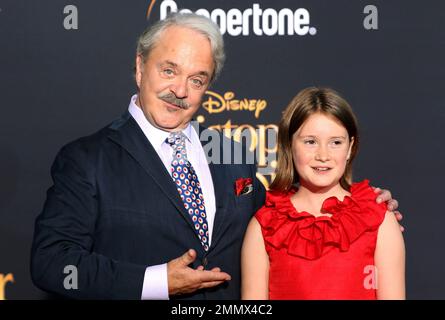 Jim Cummings, left, and Bronte Carmichael arrive at the World Premiere ...