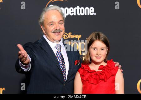 Jim Cummings, left, and Bronte Carmichael arrive at the World Premiere ...