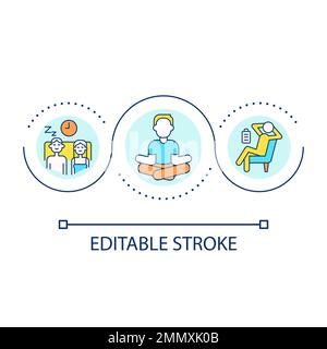 Mindfulness loop concept icon Stock Vector Image & Art - Alamy