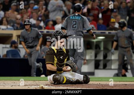 San Diego Padres catcher Austin Nola (26) in the second inning of a  baseball game Wednesday, July 13, 2022, in Denver. (AP Photo/David  Zalubowski Stock Photo - Alamy