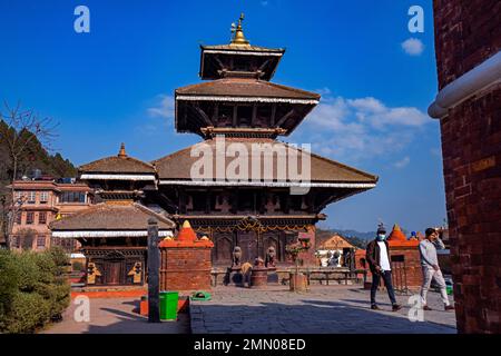 Nepal, Bagmati province, medieval town of Panauti, Indreshwar temple Stock Photo