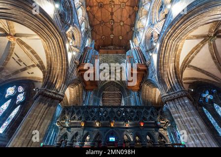 United Kingdom, Scotland, Glasgow, St Mungo Cathedral of the 15th Century Stock Photo