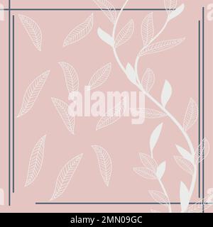 floral pattern with leafs for textile print. Silk scarf design, Stock Vector