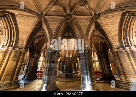 United Kingdom, Scotland, Glasgow, St Mungo Cathedral of the 15th Century Stock Photo