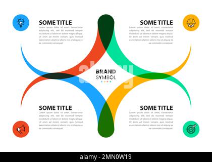 Infographic template with icons and 4 options or steps. Can be used for workflow layout, diagram, banner, webdesign. Vector illustration Stock Vector