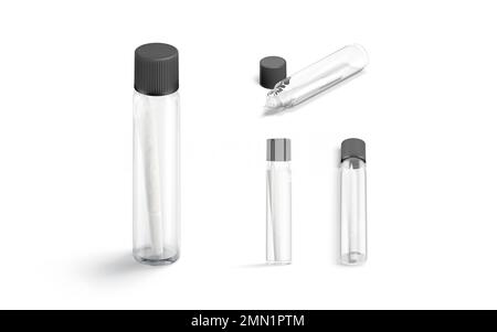 Blank White Weed Joint Tube In Glass Pack Mockup Isolated Stock Photo -  Download Image Now - iStock